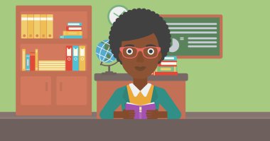 Kadın kitap okuyor..