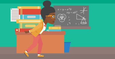 yığın kitap kadınla.