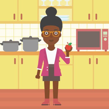 kadın holding elma.