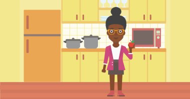 kadın holding elma.