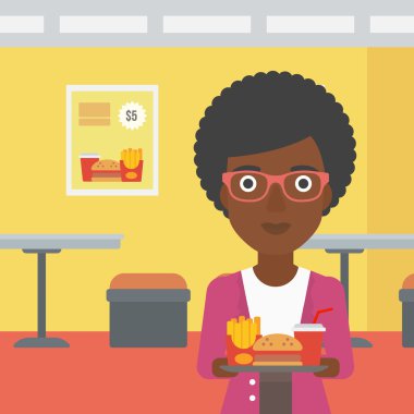 Fast Food 'lu Kadın.