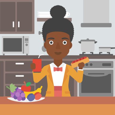 Fast Food 'lu Kadın.