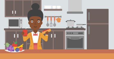 Fast Food 'lu Kadın.