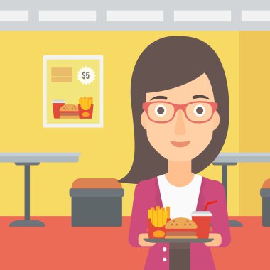 Fast Food 'lu Kadın.