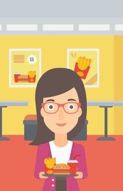 Fast Food 'lu Kadın.