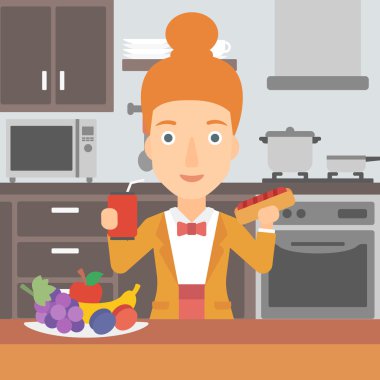 Fast Food 'lu Kadın.