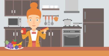 Fast Food 'lu Kadın.