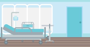 Hastane koğuşunda arka plan.