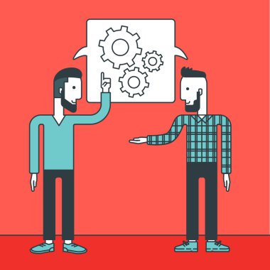 iş takım beyin fırtınası.