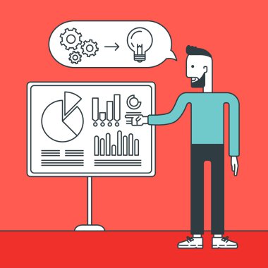 Man presenting business report.