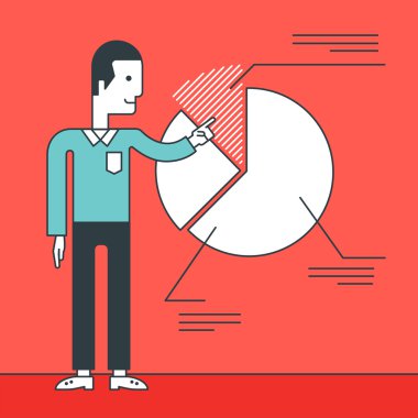 Man presenting business report.