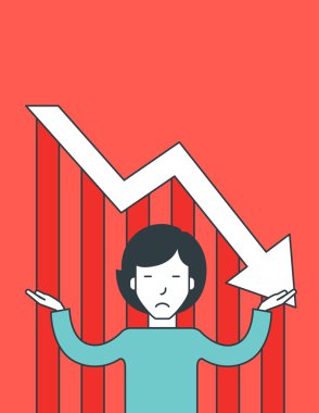 İflas yüzünden umutsuzluk içinde adam.