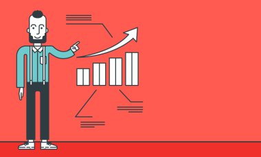 Man presenting business report.