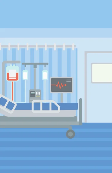 Antecedentes da ala hospitalar . — Vetor de Stock