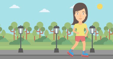 Sportif kadın fırıldaklı.