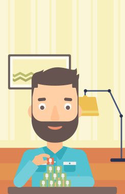 sosyal ağ bağlantısı.