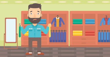 Kravat seçme müşteri.