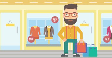 Çanta ile mutlu müşteri.