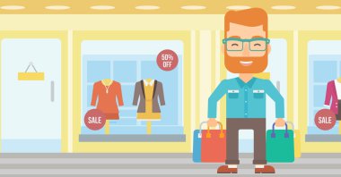 Çanta ile mutlu müşteri.