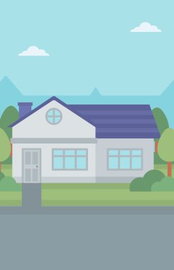 Banliyö evin arka plan.