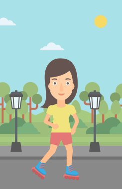 Sportif kadın fırıldaklı.