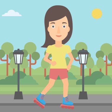 Sportif kadın fırıldaklı.