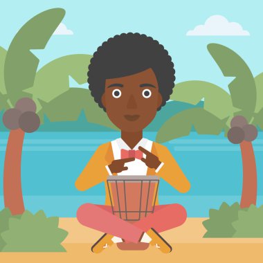 TomTom oynayan kadın.