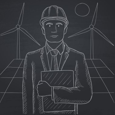 tablet bilgisayar tutan adam.