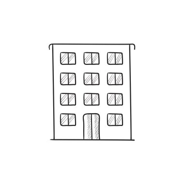 Konut kroki simge oluşturma.