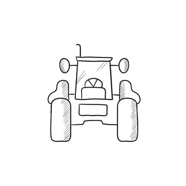 Tractor sketch icon. — Stock Vector