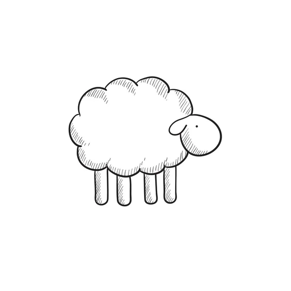 Sheep sketch icon. — Stock Vector