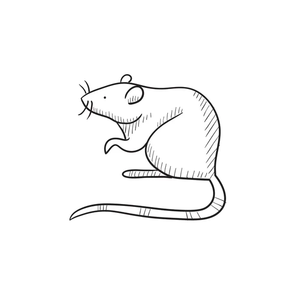 Icona schizzo mouse . — Vettoriale Stock