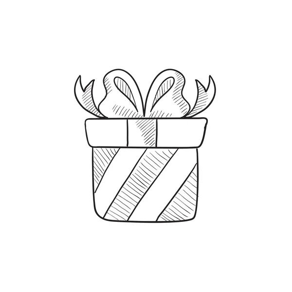 Icono de dibujo de caja de regalo . — Archivo Imágenes Vectoriales