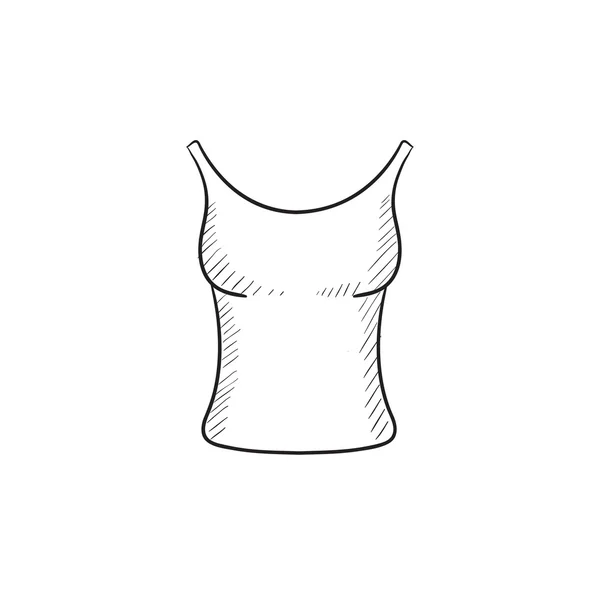 Singlet schets pictogram. — Stockvector