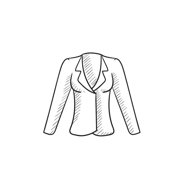 Ícone de esboço de jaqueta . —  Vetores de Stock