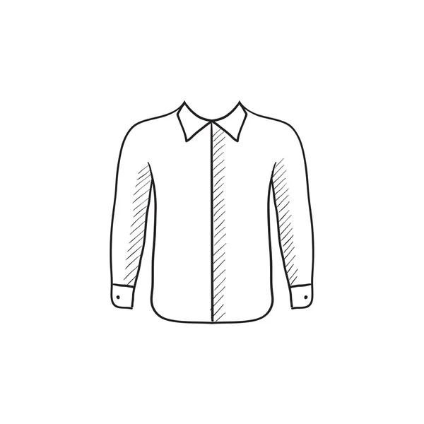 Camisa icono de boceto . — Vector de stock