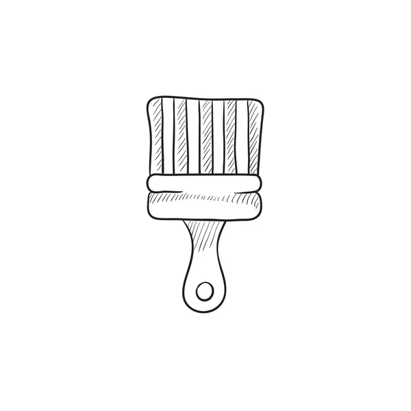 Paintbrush sketch icon. — Stock Vector