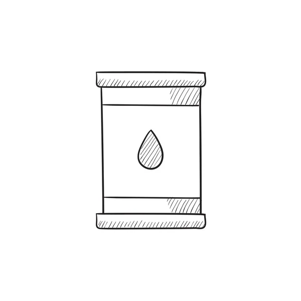 Icono de dibujo de barril de petróleo . — Archivo Imágenes Vectoriales