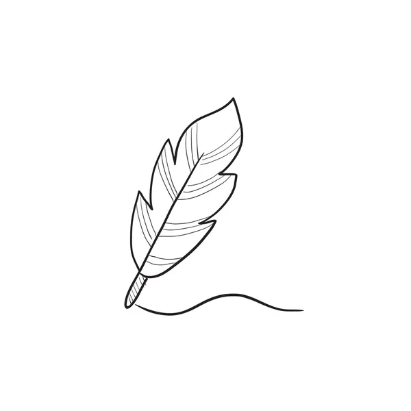 Иконка с перьями . — стоковый вектор