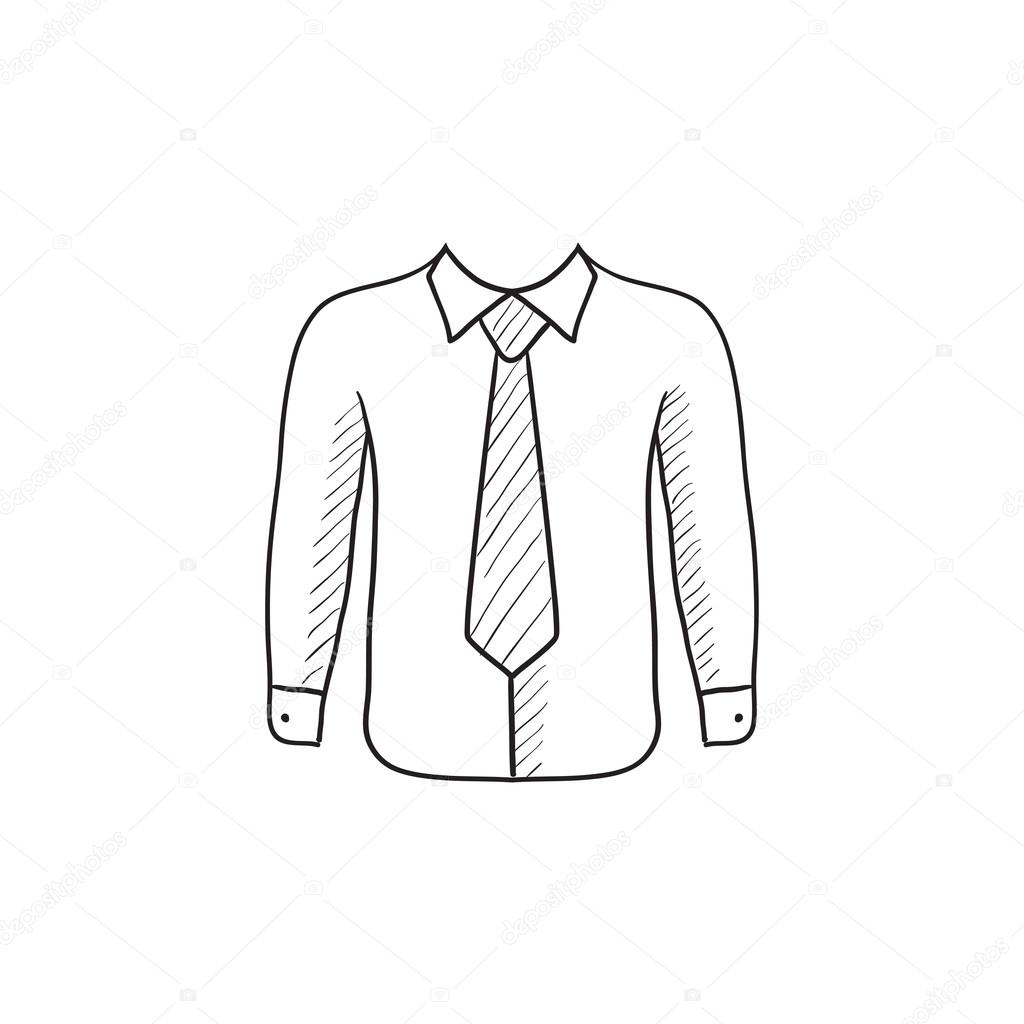 dress shirt sketch