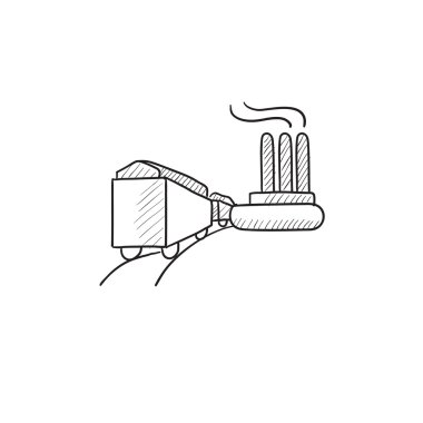 Demiryolu kroki simgesi ile fabrika.