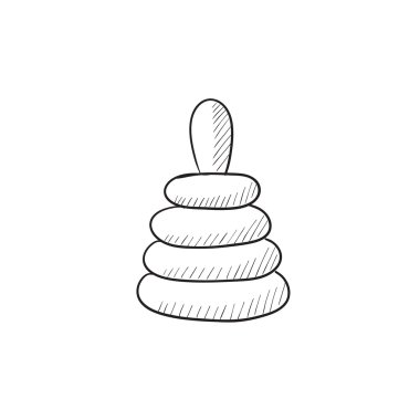 Piramit oyuncak robot resim simgesi.