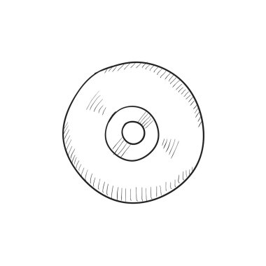 Reel kaset çalar çalar kaydedici simgesi kroki.