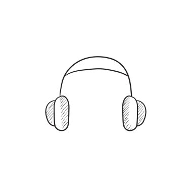 Kulaklık kroki simgesi.