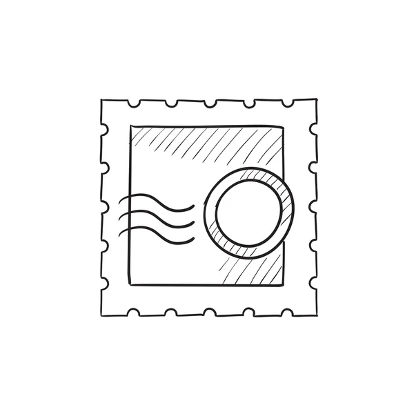 Filatelia bosquejo icono . — Vector de stock