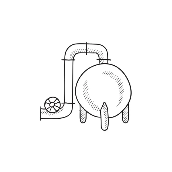 Factory sketch icon. — Stock Vector
