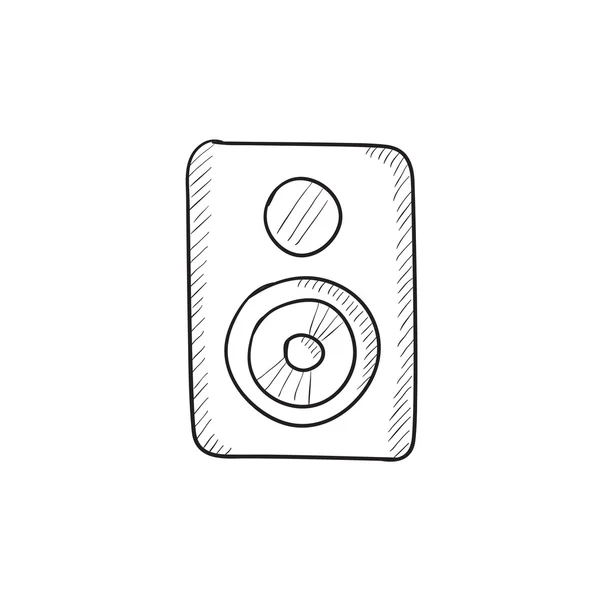Icono de boceto del reproductor MP3 . — Archivo Imágenes Vectoriales