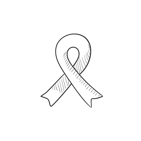 Ribbon sketch icon. — Stock Vector