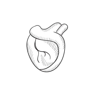 kalbi çizimi simge.