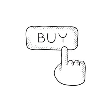 Düğme kroki simgesi satın.